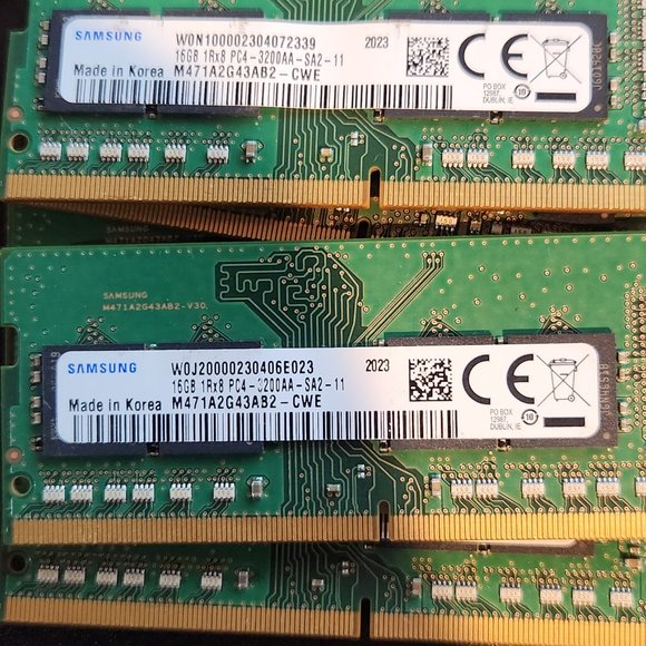Samsung DDR4 16GB 3200 MHz PC4 SODIMM Non-ECC memory - Picture 1 of 2